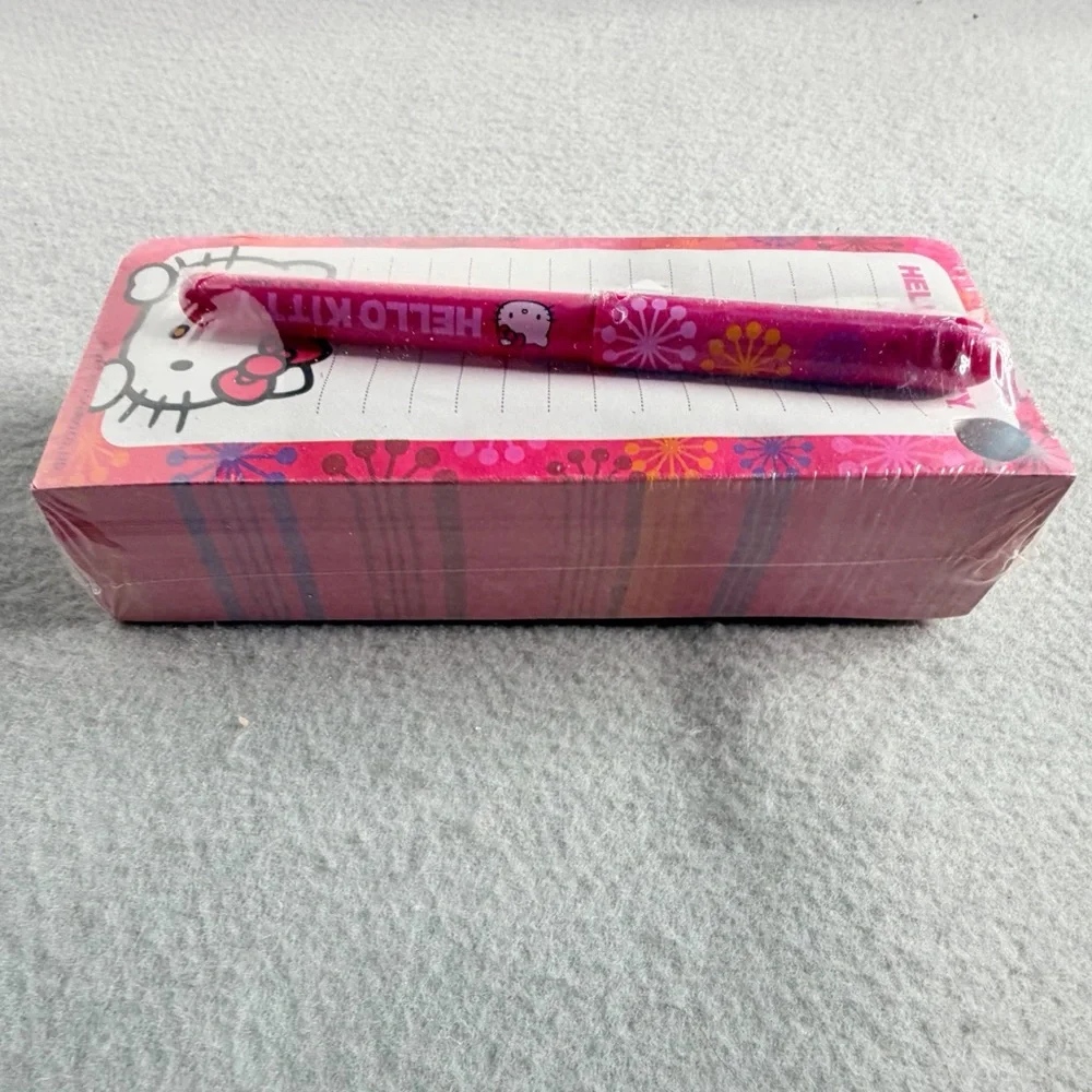Hello Kitty Notepad List Block With Pen Sealed New 2012 Sanrio Collectible